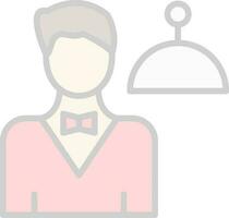 Waiter Vector Icon Design