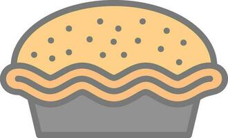 Pie Vector Icon Design