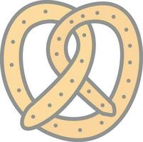 Pretzel Vector Icon Design