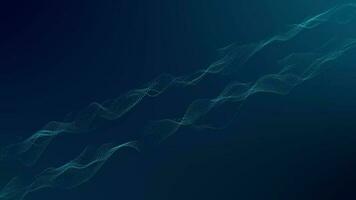 Digital particle wave background. video