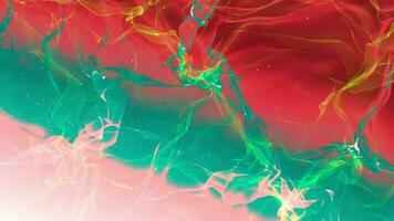 smoke particle wave colorful background. video