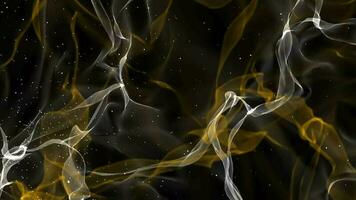 smoke particle wave colorful background. video