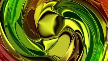 glossy liquid wave background. video