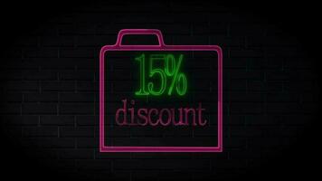 Discount icon animation. video