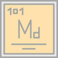 Mendelevium Vector Icon Design