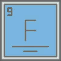 Fluorine Vector Icon Design