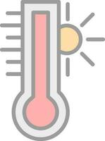 Hot temperature Vector Icon Design