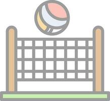 Beach volleyball Vector Icon Design