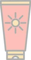 Sun cream Vector Icon Design