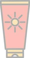 Sun cream Vector Icon Design