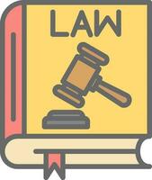 Law book Vector Icon Design