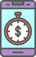 Time is money Vector Icon Design