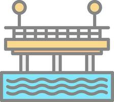 Pier Vector Icon Design