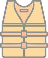 Life jacket Vector Icon Design