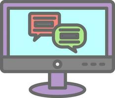 Conversation Vector Icon Design