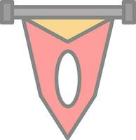 Pennant Vector Icon Design