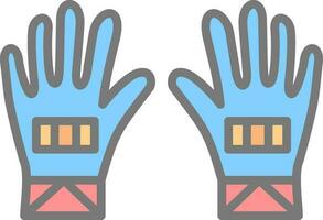 guantes, vector, icono, diseño vector