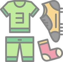 Football uniform Vector Icon Design