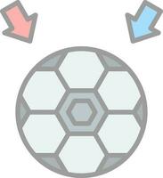 fútbol pelota vector icono diseño