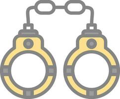 Handcuffs Vector Icon Design