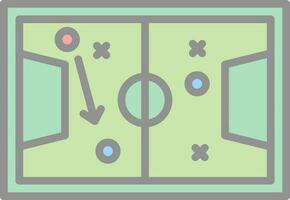 Soccer tactics sketch Vector Icon Design