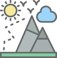 Mountaineering Vector Icon Design