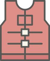 Life jacket Vector Icon Design