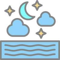 Night Vector Icon Design