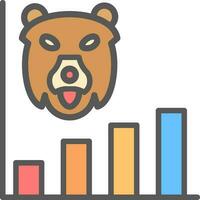 Bear market Vector Icon Design