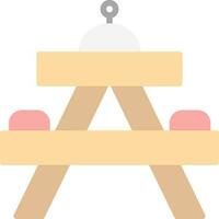 Picnic table Vector Icon Design