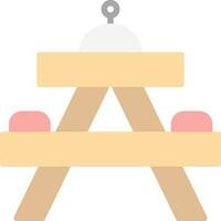 Picnic table Vector Icon Design