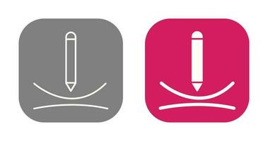 Draw Curve Vector Icon