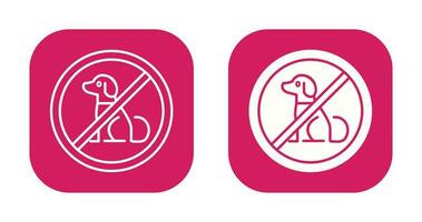 No Pets Vector Icon
