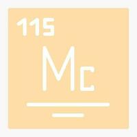 Moscovium Vector Icon Design