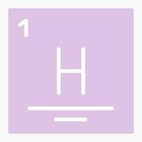 hidrógeno vector icono diseño