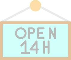 Opening hours Vector Icon Design