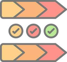 Value chain Vector Icon Design