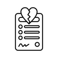 Divorce Vector Icon