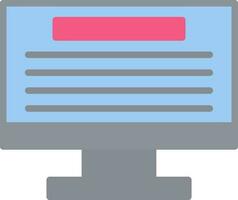 Monitoring Vector Icon Design