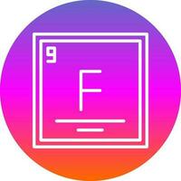 Fluorine Vector Icon Design