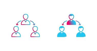 Unique Connected Users Vector Icon
