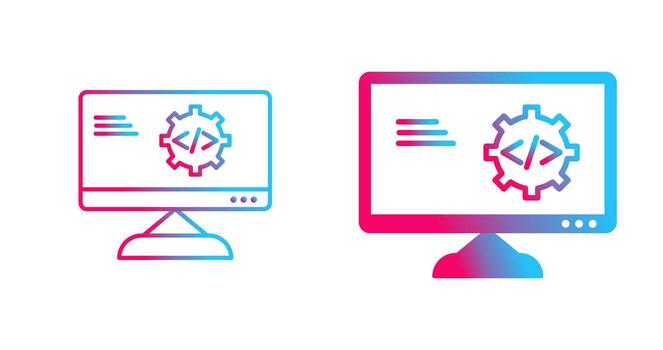 icono de vector de optimización de código único