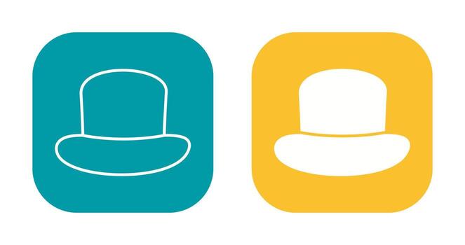 icono de vector de sombrero