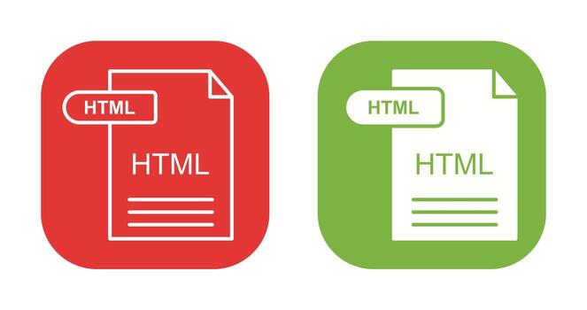 icono de vector html