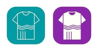 T Shirt with lines Vector Icon