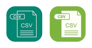 icono de vector csv