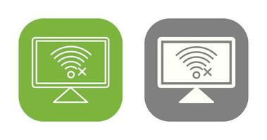 Disconnected Network Vector Icon