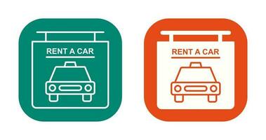 Rent a Car Vector Icon