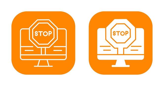 Stop Vector Icon