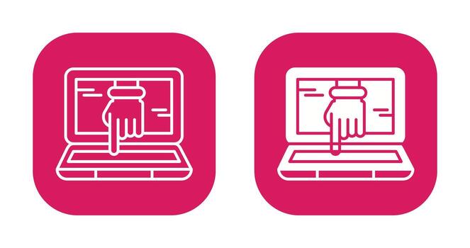 Computer Hacking Vector Icon